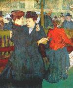 Henri De Toulouse-Lautrec, At the Moulin Rouge, Two Women Waltzing